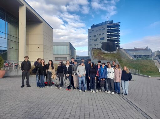 Les lyceens français et finlandais à l'Université de Tamperé 